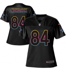 Nike Cowboys #84 Jay Novacek Black Womens Fashion NFL Game Jersey