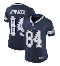 Nike Cowboys #84 Jay Novacek Navy Blue Womens Team Color Vapor Untouchable Elite Player NFL Jersey