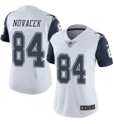 Nike Cowboys #84 Jay Novacek White Womens Rush Vapor Untouchable NFL Elite Jersey