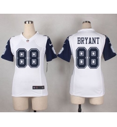 Nike Cowboys 88 Dez Bryant White Womens Stitched NFL Elite Rush Jersey