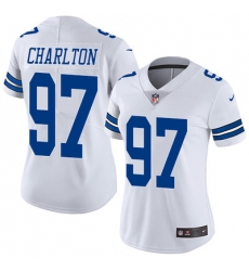 Nike Cowboys #97 Taco Charlton White Womens Stitched NFL Vapor Untouchable Limited Jersey