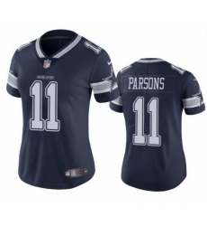 Women Dallas Cowboys 11 Micah Parsons Jersey Navy Blue 2021 Draft Limited Football Jersey