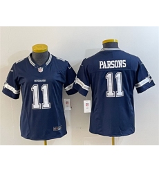 Women Dallas Cowboys 11 Micah Parsons Navy 2023 F U S E  Limited Stitched Jersey 28Run Small 29