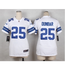 Women Nike Cowboys #25 Lance Dunbar White NFL Elite Jersey