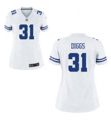 Women Nike Cowboys 31 Treyvon Diggs White Game Stitched NFL Jersey