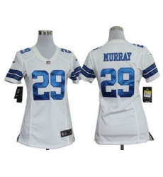 Women Nike Dallas Cowboys 29# DeMarco Murray White NFL Jerseys