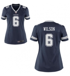 Women Nike Dallas Cowboys Donovan Wilson Blue Vapor Limited Jersey