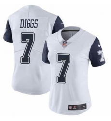 Women Nike Dallas Cowboys Trevon Diggs #7 Rush Vapor Limited Jersey