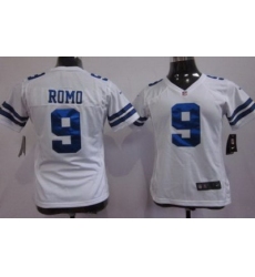 Women Nike Dallas cowboys 9 Romo White NFL Jerseys