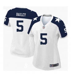 Women Nike Dan Bailey Dallas Cowboys Elite Throwback Alternate Jersey  White