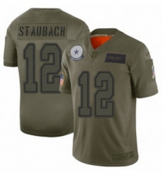 Womens Dallas Cowboys 12 Roger Staubach Limited Camo 2019 Salute to Service Football Jersey