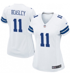 Womens Nike Dallas Cowboys 11 Cole Beasley Game White NFL Jersey