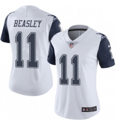 Womens Nike Dallas Cowboys 11 Cole Beasley Limited White Rush Vapor Untouchable NFL Jersey