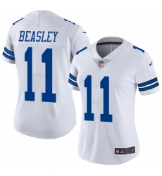 Womens Nike Dallas Cowboys 11 Cole Beasley White Vapor Untouchable Limited Player NFL Jersey
