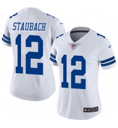 Womens Nike Dallas Cowboys 12 Roger Staubach Elite White NFL Jersey
