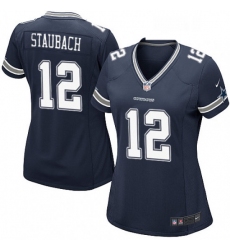 Womens Nike Dallas Cowboys 12 Roger Staubach Game Navy Blue Team Color NFL Jersey