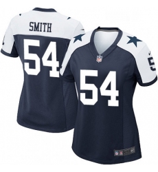 Womens Nike Dallas Cowboys 54 Jaylon Smith Game Navy Blue Throwback Alternate NFL Jersey