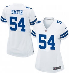 Womens Nike Dallas Cowboys 54 Jaylon Smith Game White NFL Jersey