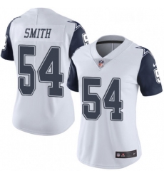Womens Nike Dallas Cowboys 54 Jaylon Smith Limited White Rush Vapor Untouchable NFL Jersey