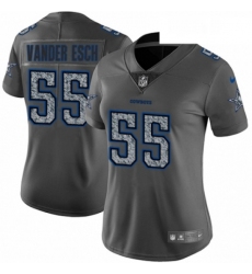 Womens Nike Dallas Cowboys 55 Leighton Vander Esch Gray Static Vapor Untouchable Limited NFL Jersey