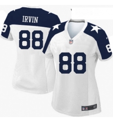 Womens Nike Dallas Cowboys 88 Michael Irvin Limited White Throwback Alternate NFL Jersey