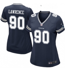 Womens Nike Dallas Cowboys 90 Demarcus Lawrence Game Navy Blue Team Color NFL Jersey
