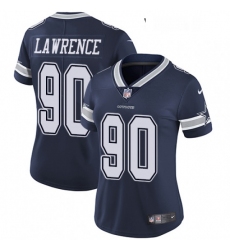 Womens Nike Dallas Cowboys 90 Demarcus Lawrence Navy Blue Team Color Vapor Untouchable Limited Player NFL Jersey