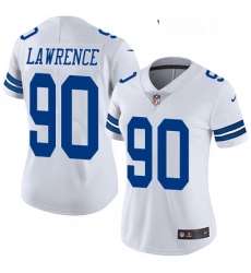 Womens Nike Dallas Cowboys 90 Demarcus Lawrence White Vapor Untouchable Limited Player NFL Jersey
