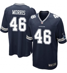 Nike Cowboys #46 Alfred Morris Navy Blue Team Color Youth Stitched NFL Elite Jersey