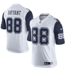 Nike Cowboys #88 Dez Bryant White Youth Stitched NFL Elite Rush Jersey