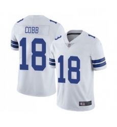 Youth Dallas Cowboys 18 Randall Cobb White Vapor Untouchable Limited Player Football Jersey