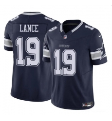 Youth Dallas Cowboys 19 Trey Lance Navy 2023 F U S E Vapor Untouchable Limited Stitched Football Jersey