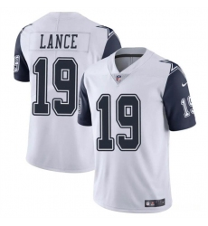 Youth Dallas Cowboys 19 Trey Lance White Color Rush Limited Stitched Football Jersey