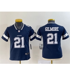 Youth Dallas Cowboys 21 Stephon Gilmore Navy Vapor Untouchable Stitched Football Jersey