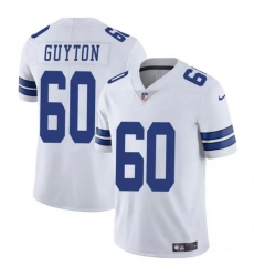 Youth Dallas Cowboys 60 Tyler Guyton White 2024 Draft Vapor Untouchable Limited Stitched Football Jersey