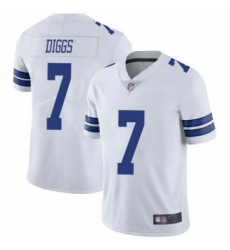 Youth Dallas Cowboys #7 Trevon Diggs 2021 White Vapor Limited Stitched Jersey