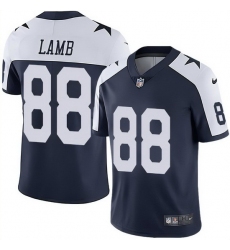 Youth Dallas Cowboys 88 CeeDee Lamb Nike Navy Thanksgiving Stitched NFL Jersey