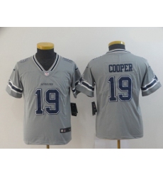 Youth Nike Cowboys 19 Amari Cooper Gray Inverted Legend Limited Jersey