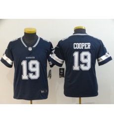 Youth Nike Cowboys 19 Amari Cooper Navy Youth Vapor Untouchable Limited Jersey