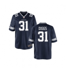 Youth Nike Cowboys 31 Treyvon Diggs Blue Game Stitched NFL Jersey
