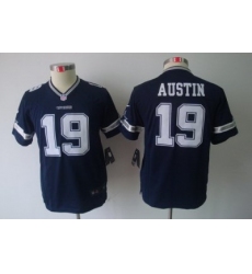 Youth Nike Dallas Cowboys 19 Austin Blue Color Limited Jerseys