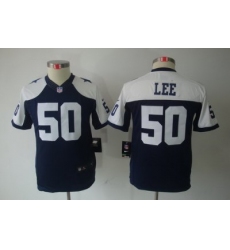Youth Nike Dallas Cowboys #50 Lee Blue Limited Throwback NFL Jerseys