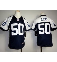 Youth Nike Dallas Cowboys #50 Lee Blue Thankgivings Nike NFL Jerseys