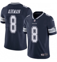 Youth Nike Dallas Cowboys 8 Troy Aikman Navy Blue Team Color Vapor Untouchable Limited Player NFL Jersey