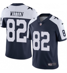 Youth Nike Dallas Cowboys 82 Jason Witten Navy Blue Throwback Alternate Vapor Untouchable Limited Player NFL Jersey