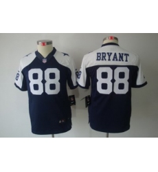 Youth Nike Dallas Cowboys #88 Bryant Blue Limited Throwback NFL Jerseys