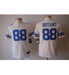 Youth Nike Dallas Cowboys #88 Bryant White Color Limited Jerseys