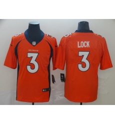 Broncos 3 Drew Lock Orange Vapor Untouchable Limited Jersey