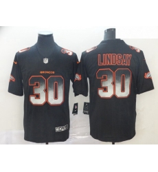 Broncos 30 Phillip Lindsay Black Arch Smoke Vapor Untouchable Limited Jersey
