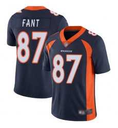 Broncos 87 Noah Fant Navy Blue Alternate Men Stitched Football Vapor Untouchable Limited Jersey